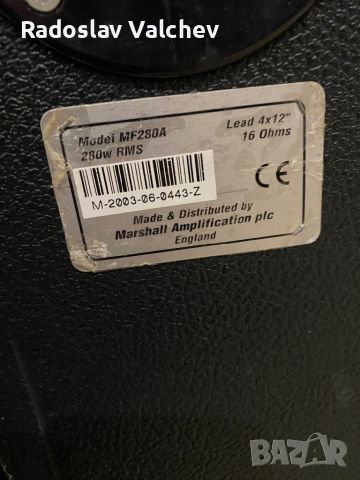 Marshall MF280-кабинет за китара, снимка 3 - Други - 46336522