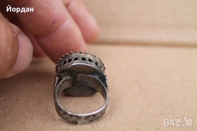 Възрожденски сребърен пръстен, снимка 4 - Антикварни и старинни предмети - 45683647