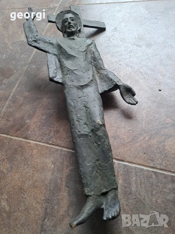 бронзова скулптура на Исус Христос, Разпятие 33/1, снимка 5 - Декорация за дома - 53382728