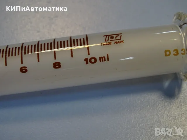 стъклена спринцовка TSFJ TOYO 10CC Hard Glass Syringe Barrel 10ml, снимка 4 - Лаборатория - 49282600