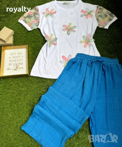 Памучни дамски комплекти Различни дизайни , снимка 5 - Комплекти - 49754809