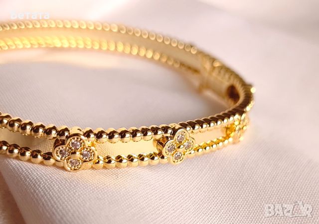Van Cleef & Arpels VCA gold bracelet Vintage Alhambra-дамска гривна, снимка 3 - Гривни - 45275781