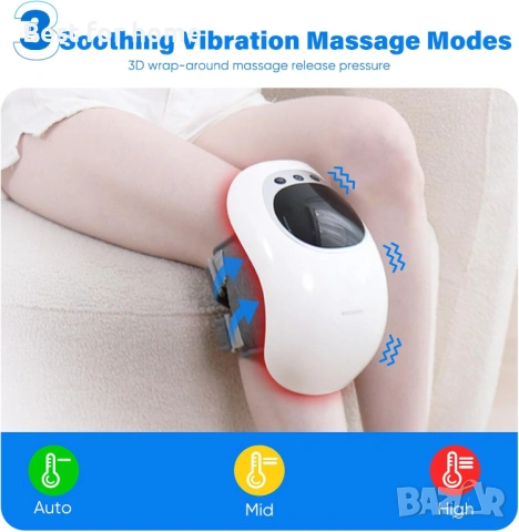 Jargrovs Безжичен масажор за коляно, инфрачервен с LED екран, снимка 5 - Други - 53745760