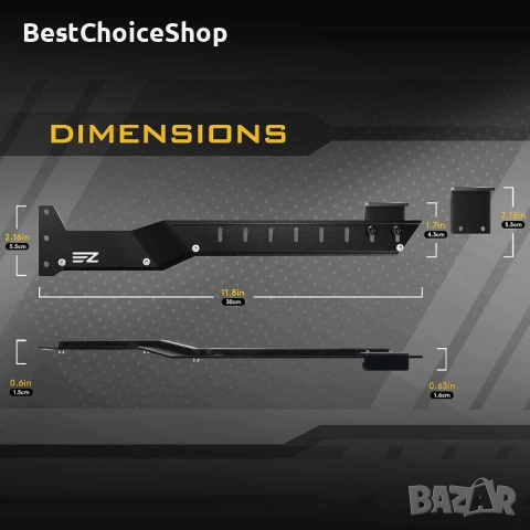 Универсална стойка за видеокарта EZDIY-FAB 309 Graphics Card Holder (ARGB), снимка 7 - Други - 53396679