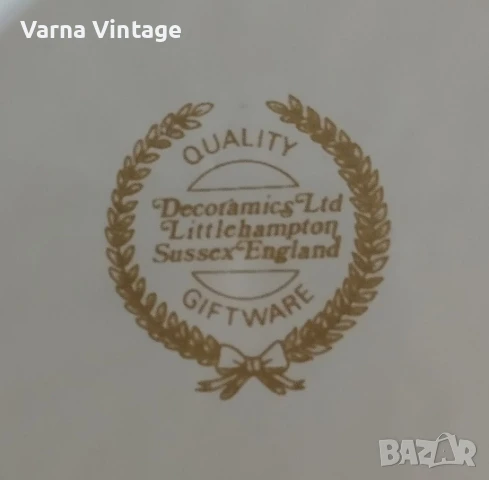 Рядка колекционерска порцеланова малка чиния Военен кораб Хенри VIII Мери Роуз 1510-1545. Англия, снимка 4 - Колекции - 50703505