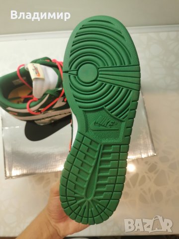 Nike Dunk Off-White Pine Green Мъжки Обувки 43 EUR+ Кутия., снимка 6 - Маратонки - 46454086