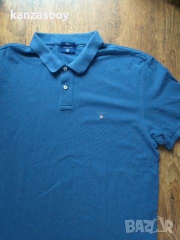 GANT Men's Polo - страхотна мъжка тениска 2ХЛ , снимка 6 - Тениски - 45456413