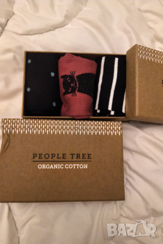 Нови чорапи органичен памук лот две кутии от по 3 броя , снимка 1 - Дамски чорапи - 44961180