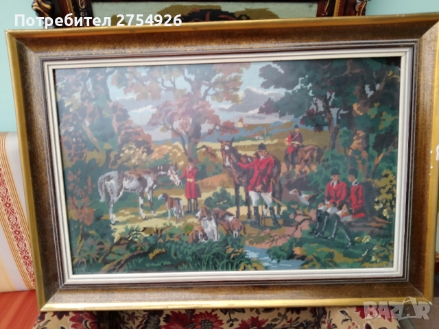 10 изящни френски гоблена , снимка 7 - Гоблени - 52578775