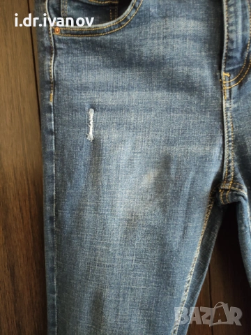 еластични накъсани дънки с висока талия Denim Go, снимка 4 - Дънки - 54003944