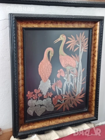 Две големи картини медни пластики, снимка 2 - Картини - 51286306