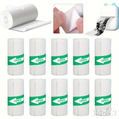 Мини Bluetooth принтер без мастило - печат на скици, снимки, текст и етикети, снимка 8 - Принтери, копири, скенери - 52543552