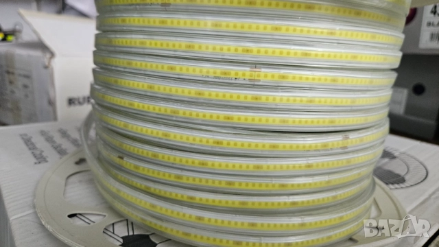 COB LED Лента с цял диод 220V IP67 3000К/600К Комплект, снимка 3 - Лед осветление - 52188600