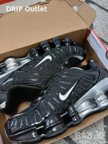 !НОВИ! Nike Shox TL | Black/Silver | + КУТИЯ, снимка 2 - Маратонки - 54167936