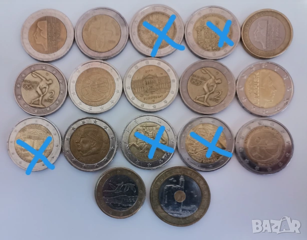 Лот Евро монети 