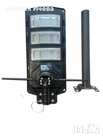 Интелигентна 2 в 1 улична соларна лампа с вградена 5MP камера – 1800W мощност, снимка 2 - Соларни лампи - 52013055