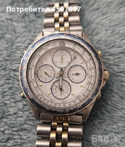 ръчен часовник Seiko Пилотски хронограф 