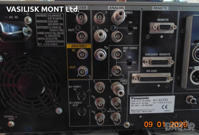 Видеорекордер Panasonic DVC pro AJ-D455, снимка 12 - Плейъри, домашно кино, прожектори - 53045615