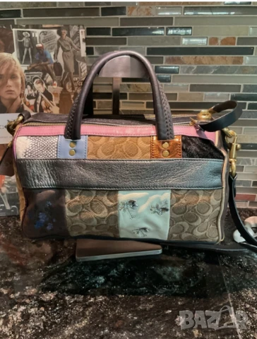 луксозна Чанта Coach 1941 Shuffle Multi Stripe Jacquard Semper в лимитирана серия 