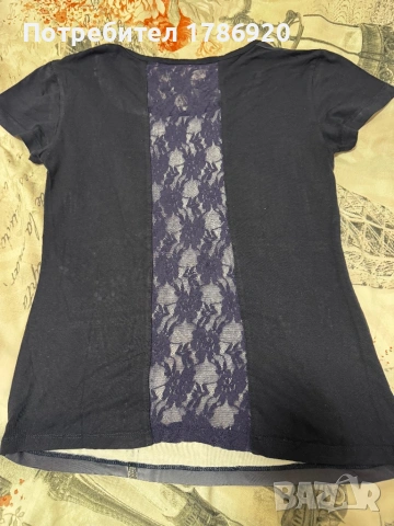 Ефектна дамска тениска "CELIN b." - размер M, снимка 4 - Тениски - 24945475