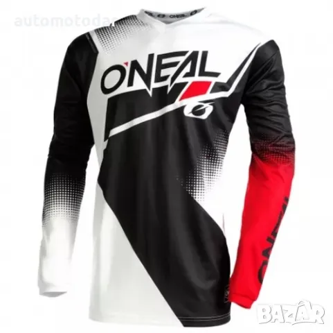 Мотокрос джърси O'NEAL RACEWEAR V.22 BLACK/WHITE/RED, снимка 1 - Аксесоари и консумативи - 48755553