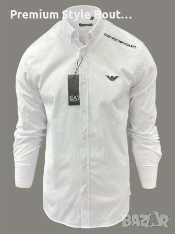 мъжки ризи lacoste Hugo boss emporio armani Burberry , снимка 3 - Ризи - 54057445