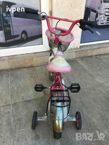 Детско колело велосипед 12”, с помощни колела, снимка 3 - Велосипеди - 51542003
