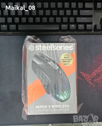 Продавам чисто нова геймърска мишка SteelSeries Aerox 9 Wireless