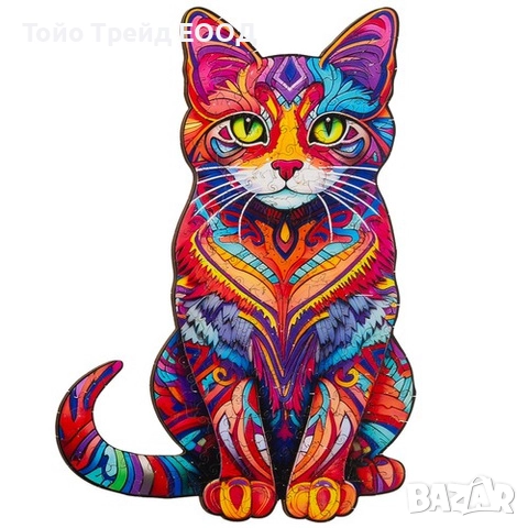 Дървен пъзел-котка, снимка 5 - Образователни игри - 52732808