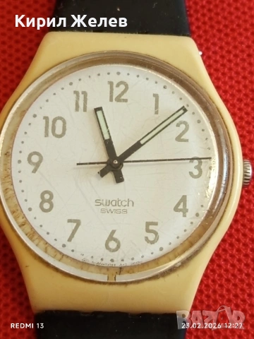 Унисекс ръчен часовник SWATCH QUARTZ SWISS много красив 49030, снимка 7 - Мъжки - 53591281