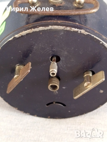 Стар механичен будилник MAUTHE рядък перфектно състояние за КОЛЕКЦИОНЕРИ 49195, снимка 5 - Антикварни и старинни предмети - 51953232