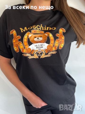 Дамска тениска Moschino👚 Дамска блуза с къс ръкав Мошино Код LFS6, снимка 2 - Тениски - 46774991