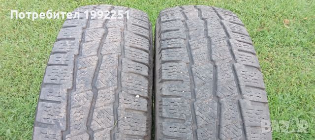 2бр. зимни бусови гуми 215/70R15C 8PR 109/107. Michelin Agilis Alpin. DOT 4918. 5.5мм дълбочина на ш, снимка 1 - Гуми и джанти - 46129855