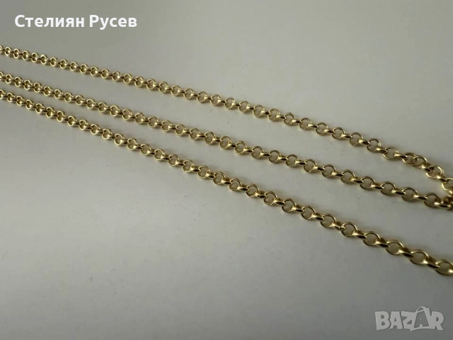НОВ 8.42гр 55см  златен ланец версаче / златно колие / синджир / ланец / злато / златен / GOLD 585 /, снимка 6 - Колиета, медальони, синджири - 52066276