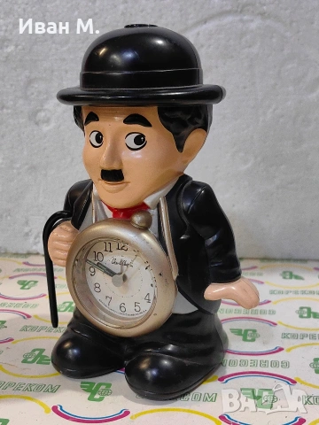 страхотен будилник на Чарли Чаплин , снимка 9 - Антикварни и старинни предмети - 53437404