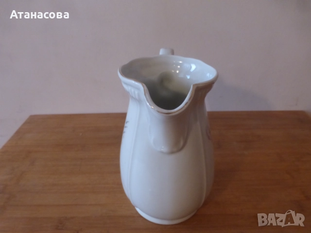 Кана български порцелан Коста Йорданов Видин 1960 г 3, снимка 5 - Аксесоари за кухня - 52511439