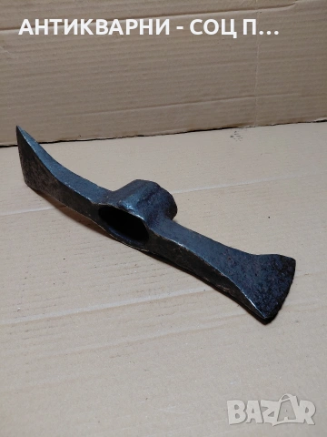 Соц Стара Ръчно Кована Голяма Киркобрадва 2.300кг. НОМЕР 886., снимка 2 - Антикварни и старинни предмети - 54101980