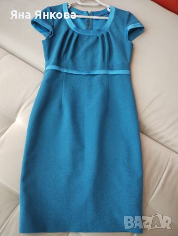 Стилен костюм от две части - рокля и късо сако, размер 46 , снимка 5 - Костюми - 46433290