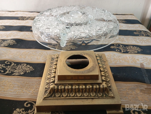 Винтидж купа за ядки,плато, снимка 5 - Антикварни и старинни предмети - 53633836