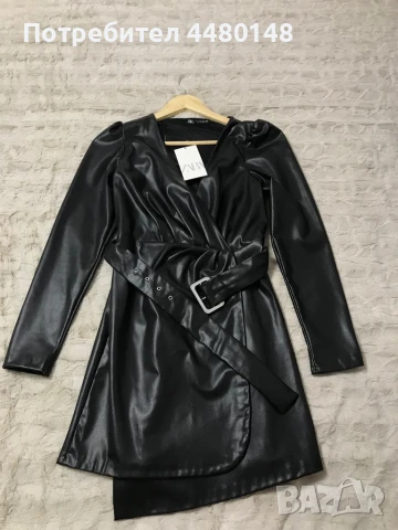 Кожена рокля ZARA, снимка 2 - Рокли - 50506975