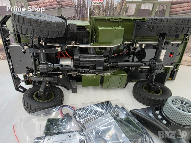 RC Военен камион 4WD 1:12 с 2.4GHz дистанционно управление, снимка 11 - Коли, камиони, мотори, писти - 53731838