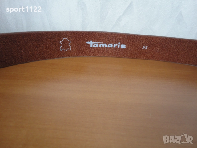 Tamaris/естествена кожа/дамски колан, снимка 2 - Колани - 52226821
