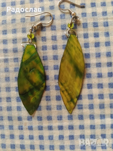 обеци от естествен седеф, снимка 3 - Обеци - 54073252