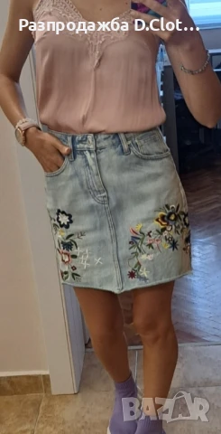 две дънкови поли XS-S , снимка 13 - Поли - 51114888