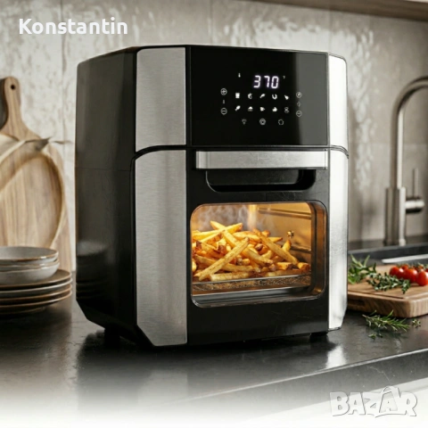 Фурна еър фрайър Sokany 12L 1800W, снимка 2 - Фритюрници - 54237324