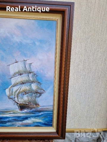 Страхотна голяма авторска картина масло върху платно, снимка 4 - Картини - 51050919