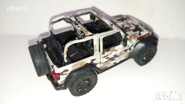 Jeep Wrangler Rubicon KiNSMART - Мащаб 1:34, снимка 5 - Колекции - 49585150