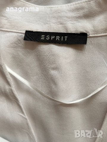 Елегантно сако на бяло и синьо райе и бяла туника Esprit, снимка 7 - Сака - 45171099