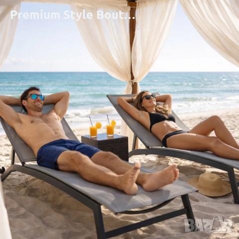 Шезлонг с регулируема облегалка - стил и гарантиран комфорт, снимка 7 - Градински мебели, декорация  - 53833338