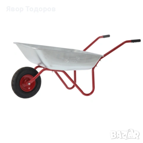 Градинска количка с товаропоносимост 100 кг - голям капацитет и стабилна основа, снимка 4 - Градински инструменти - 53839341